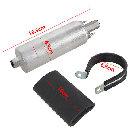 Mechanical components with dimensions labeled on a white background