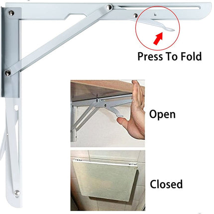 Wall Mounted Foldable Shelf Bracket 16 Inch