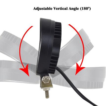 Fan blade with adjustable vertical angle feature on a white background
