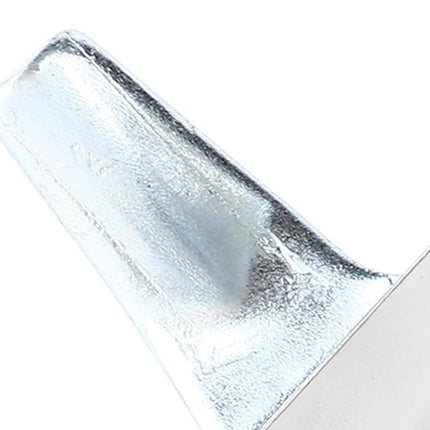 Close-up of a smartphone with a reflective screen on a white background