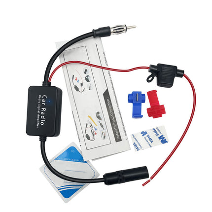 Car audio adapter with connectors on a white background