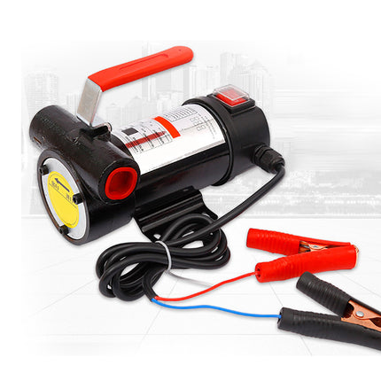 Car jump starter with clamps on a white background