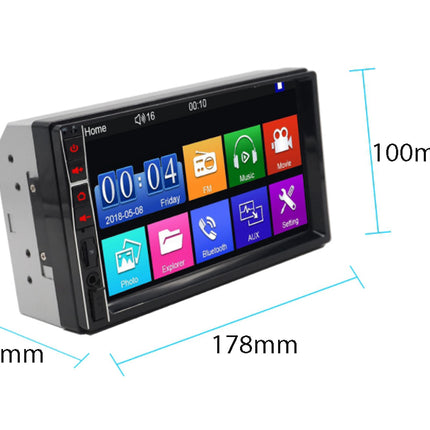 Car Stereo Bluetooth 7" - Touchscreen MP5 Player Radio| 1080P Mirror Link Handsfree USB AUX SD Steering Wheel Control