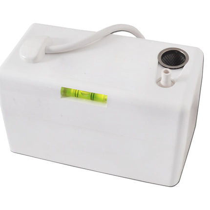 White bag with a green level on a white background