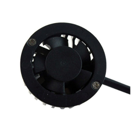 Black fan on a white background