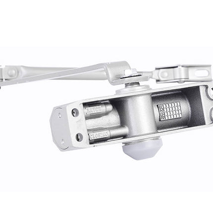 Metallic winch on a white background
