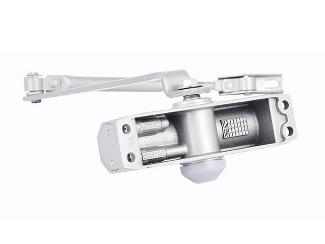 Metallic winch on a white background