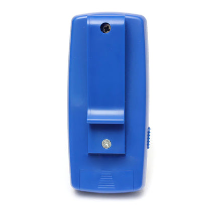 Blue electronic device on a white background