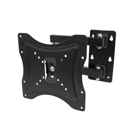 Black TV wall mount on a white background