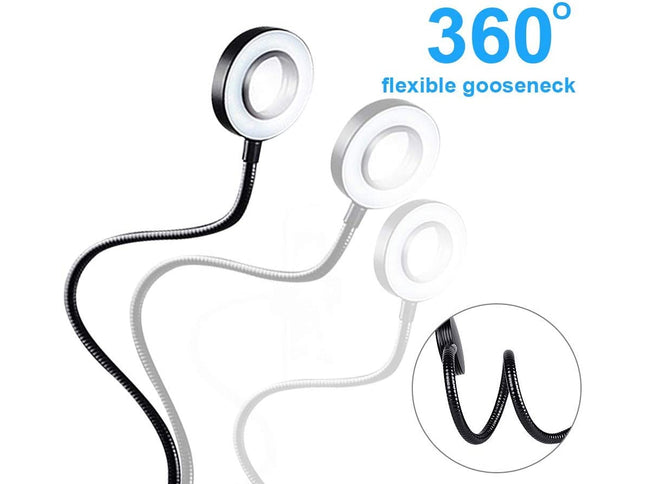 360-degree flexible gooseneck on a white background