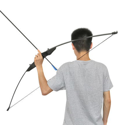 Person holding a bow and arrow on a white background
