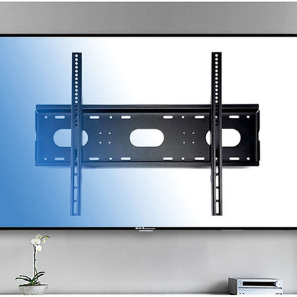 TV wall mount on a television screen with a minimalistic room setup.