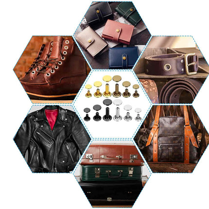 Leather Rivets Double Cap Rivets Sets | NZ Sale