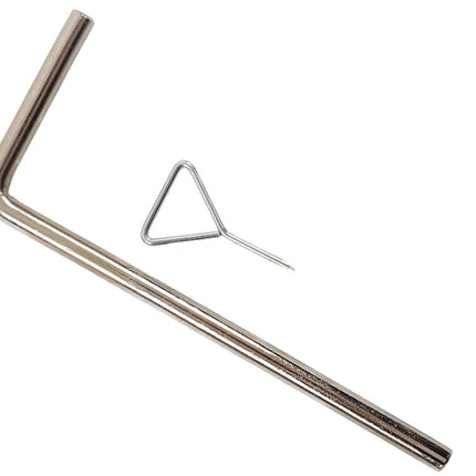 Metal straw and filter on a white background