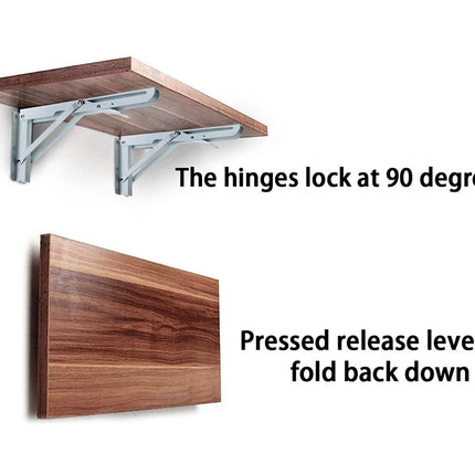 Wall Mounted Foldable Shelf Bracket 16 Inch