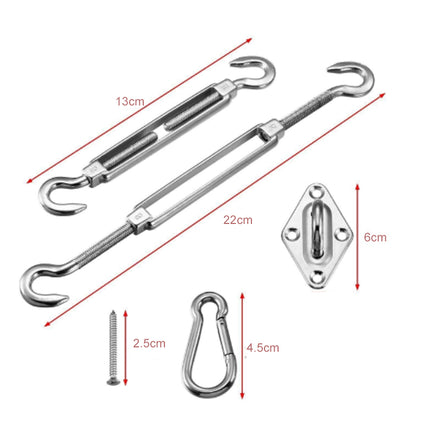 Sun Shade Sail Fittings Kit | NZ Sale