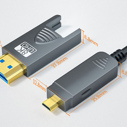 8K HDMI 2.1 Fiber Optic Cable 8M 48Gbps 8K@60Hz 4K@120Hz HDR eARC Detachable HDMI to HDMI Cable