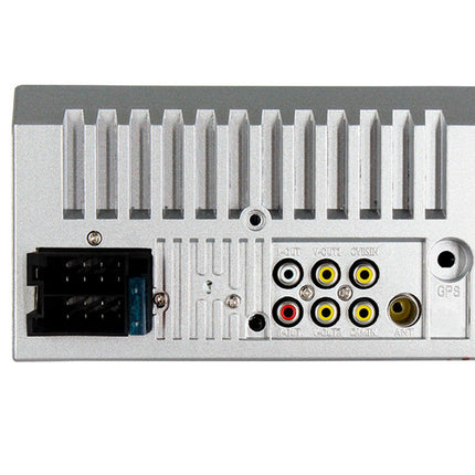 Electronic module with connectors on a white background
