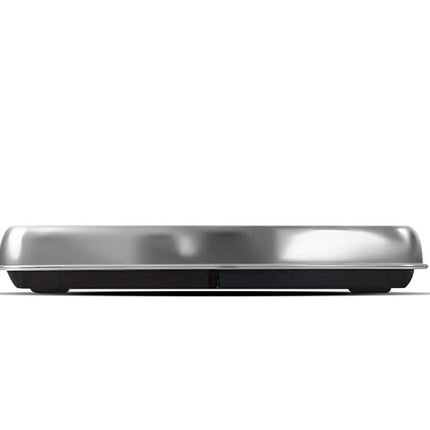Metallic object on a white background