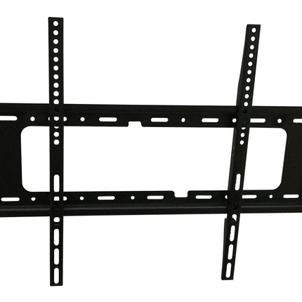 Black TV wall mount on a white background