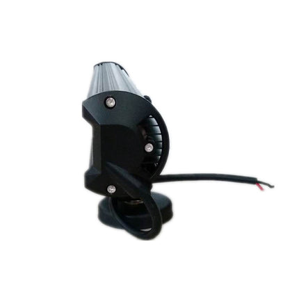 Black motorcycle light on a white background