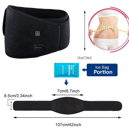 Adjustable Heated Back Brace for Pain Relief