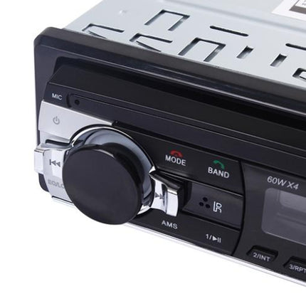 Car stereo radio with control knobs and buttons on a white background