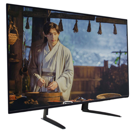 TV screen displaying a scene from a movie or TV show with a person in traditional attire.