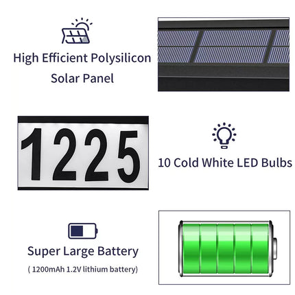 Solar House Numbers | NZ Sale