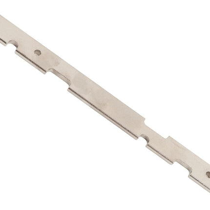 Metallic strip on a white background