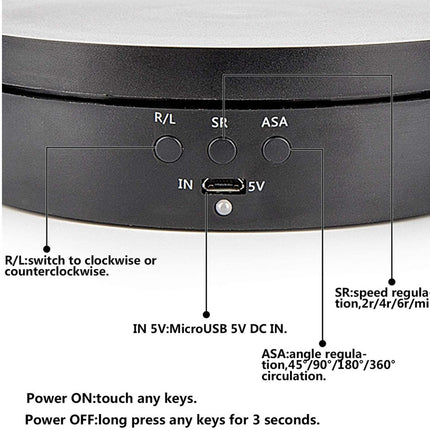 Electric Rotating Turntable Display for Jewelry, Watches