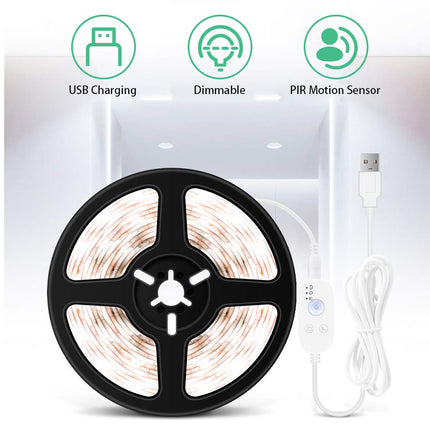 2M LED Strip Light Warm White Waterproof