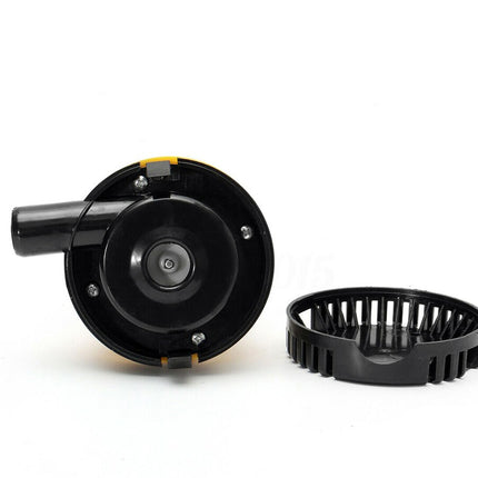 Black mechanical component on a white background