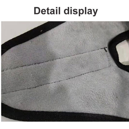 Gray fabric with black trim on a white background