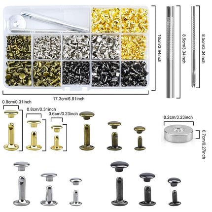Leather Rivets Double Cap Rivets Sets | NZ Sale