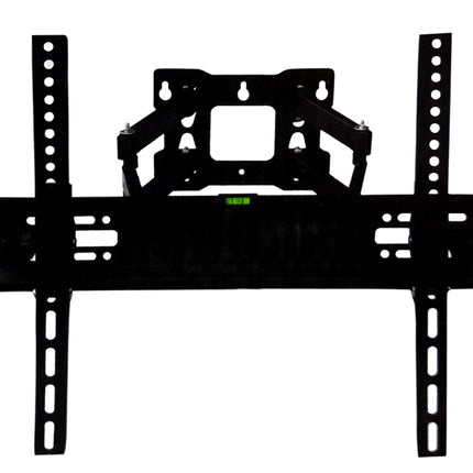 Black TV wall mount on a white background