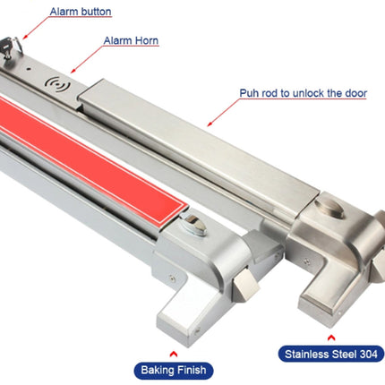 Door Push Panic Bar with Alarm for Exit Doors