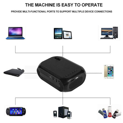Multifunctional device with various connectivity options on a white background