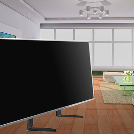 Large flat-screen TV in a modern living room setting