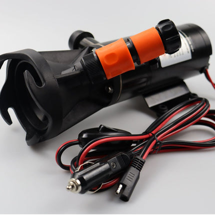 Car heater with wiring on a white background