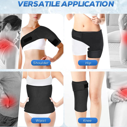 Knee Shoulder Hip Ice Pack Wrap for Hot/Cold Therapy