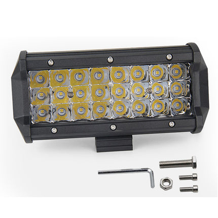 LED light bar with mounting hardware on a white background