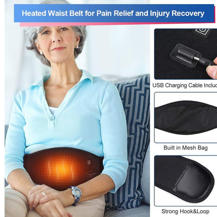 Adjustable Heated Back Brace for Pain Relief