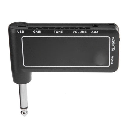 Black electronic device with control buttons on a white background