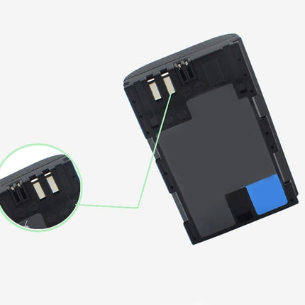 Battery pack with connectors on a white background