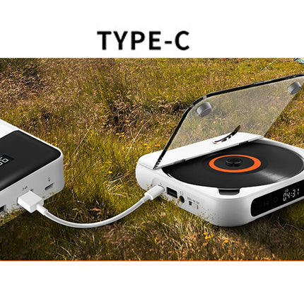 Two electronic devices connected by a cable on a grassy background with 'TYPE-C' text.