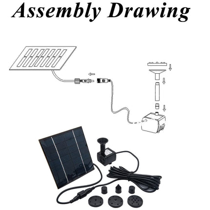 Solar Water Fountain Kit |  NZ Sale