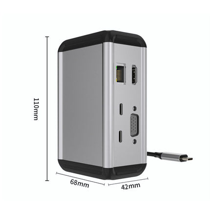 Portable electronic device with dimensions indicated on a white background