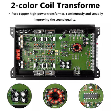2-color Coil Transformer with circuit board design on a white background