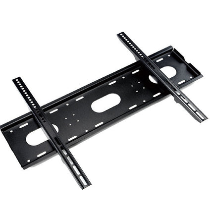 Black TV wall mount on a white background